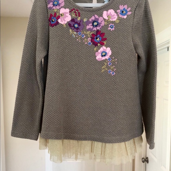 Toddler girls cute long sleeve top w/ ruffles - Picture 2 of 2